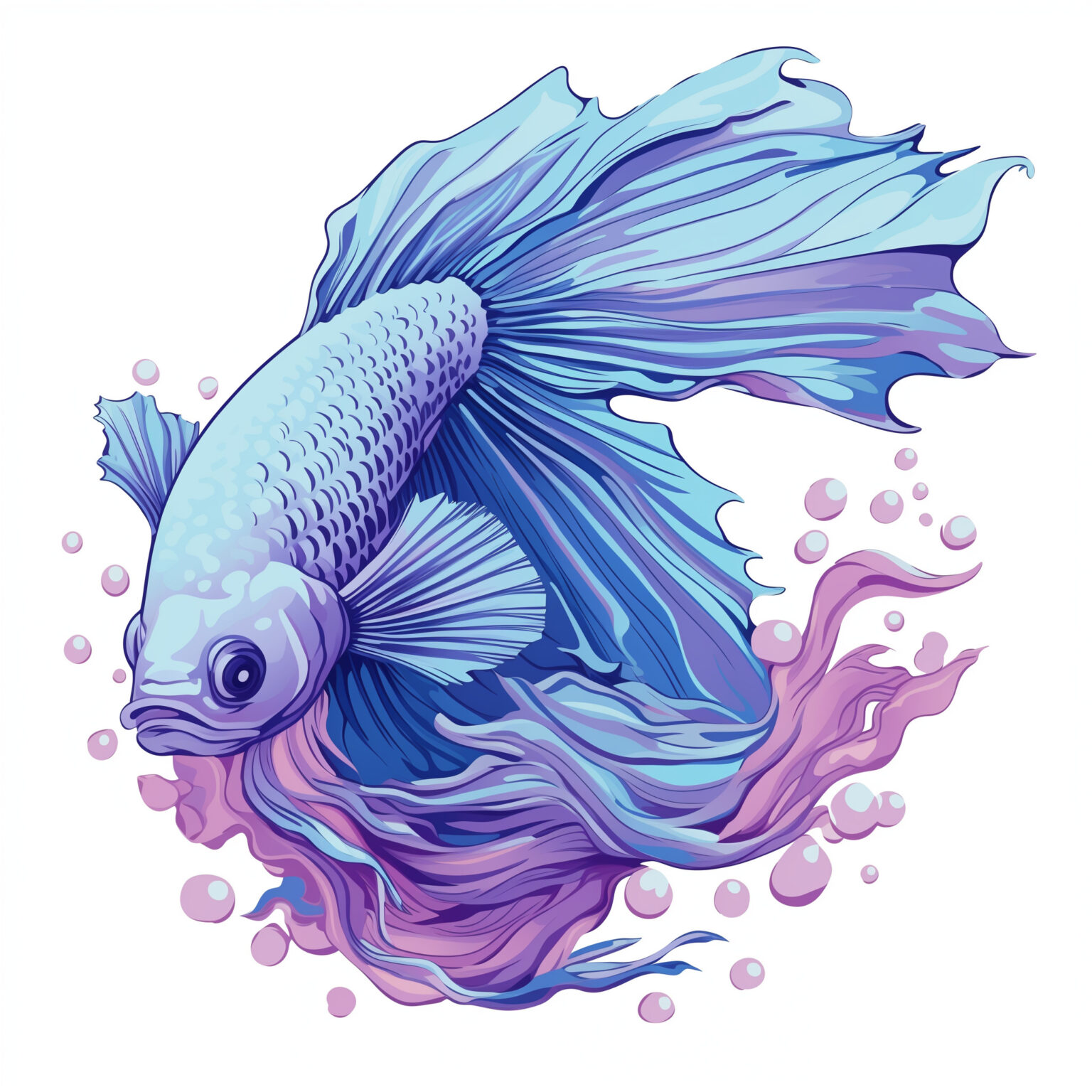 Betta Coloring Pages | Coloring Pages Mimi Panda