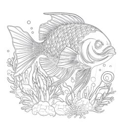 Big Fish Coloring Page - Printable Coloring page