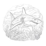 Bull Shark Coloring Page