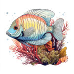 Coloring Pages Fish Ocean 2