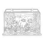 Coloring Pages Fish Tank