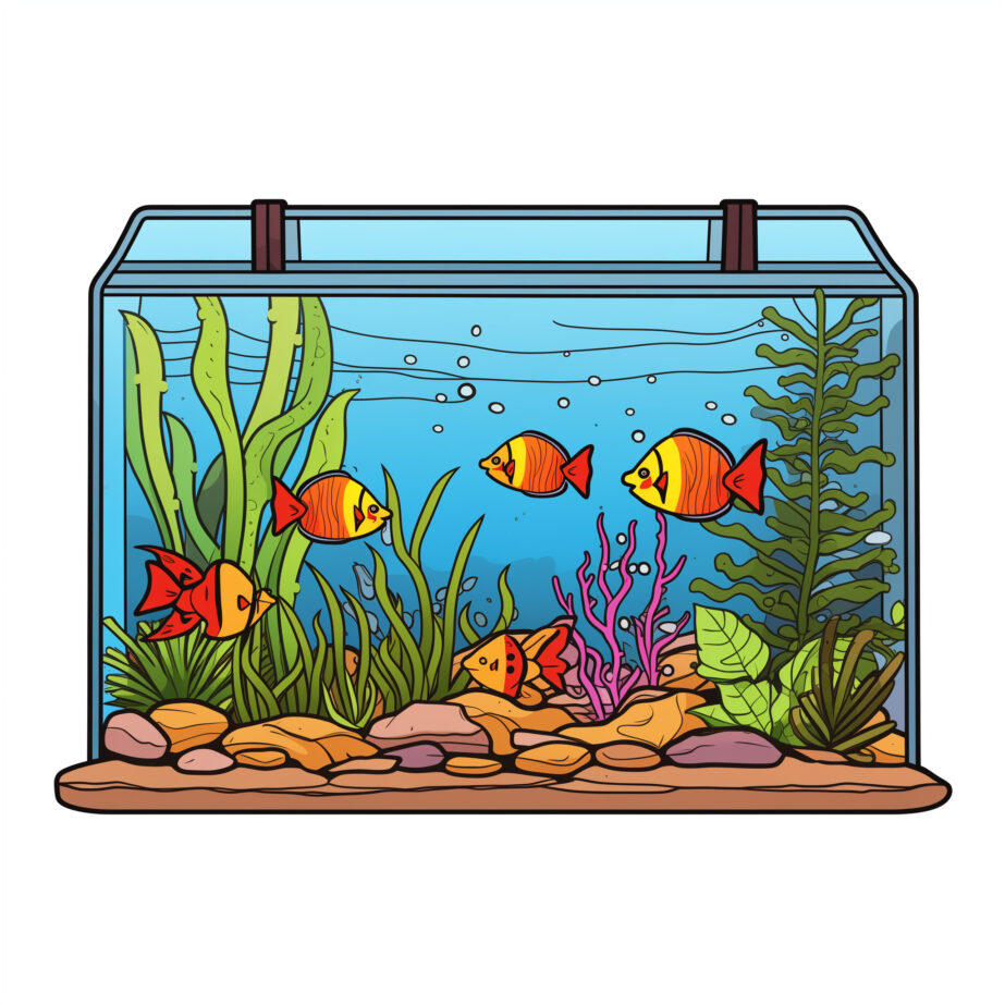 Coloring Pages Fish Tank 2Original image
