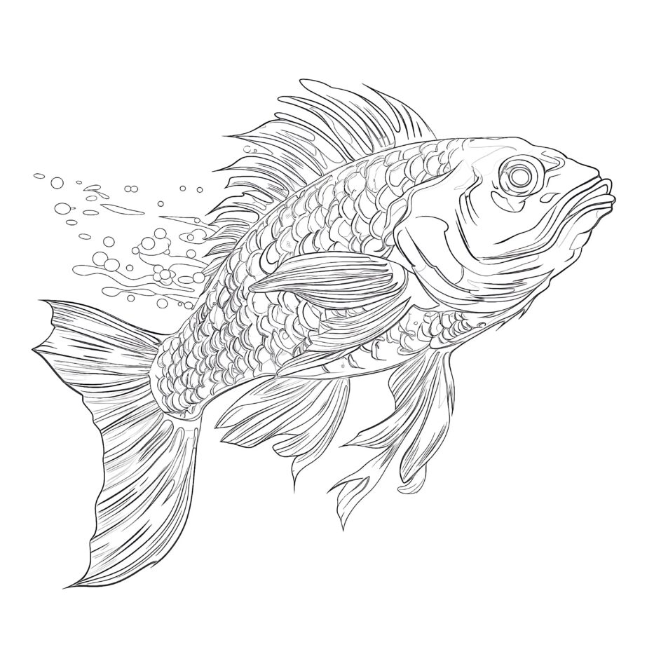 Coloring Pages For Adults Fish