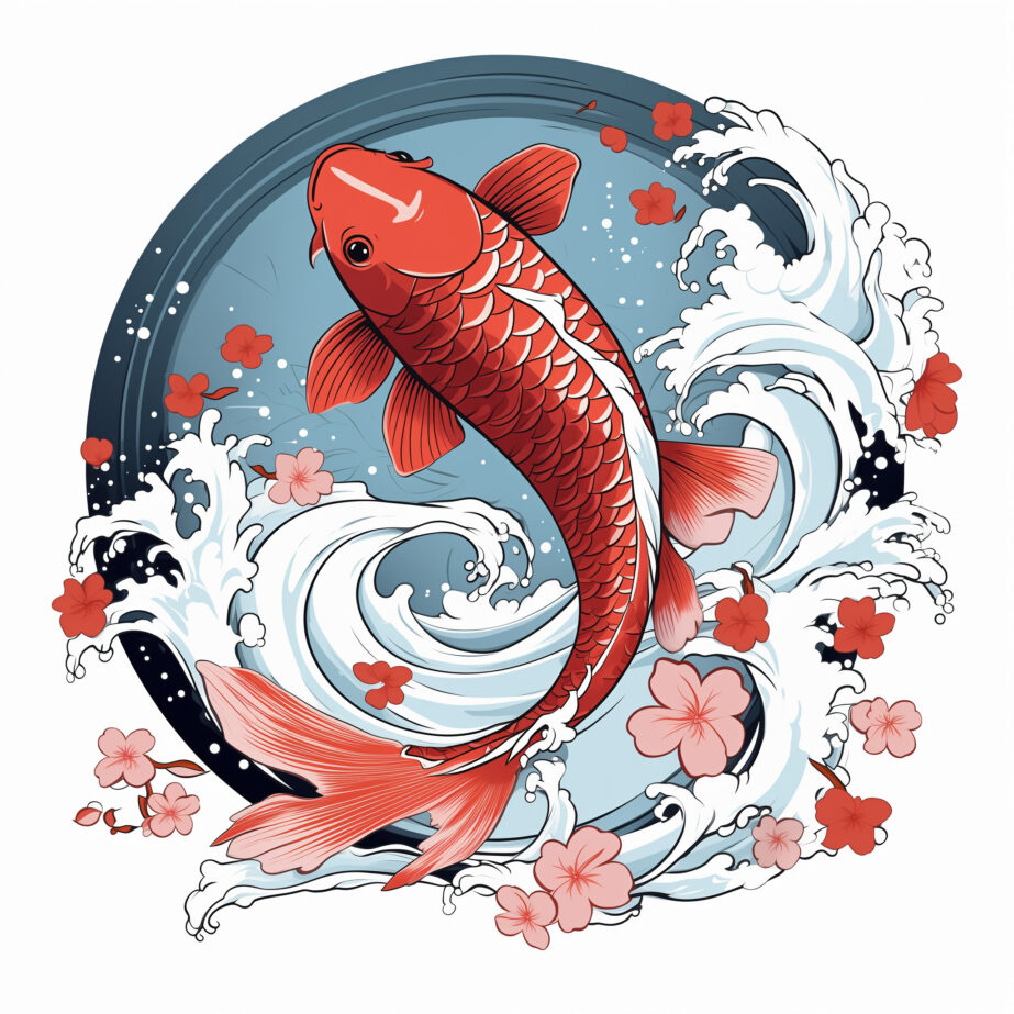 Coloring Pages Koi Fish 2Original image