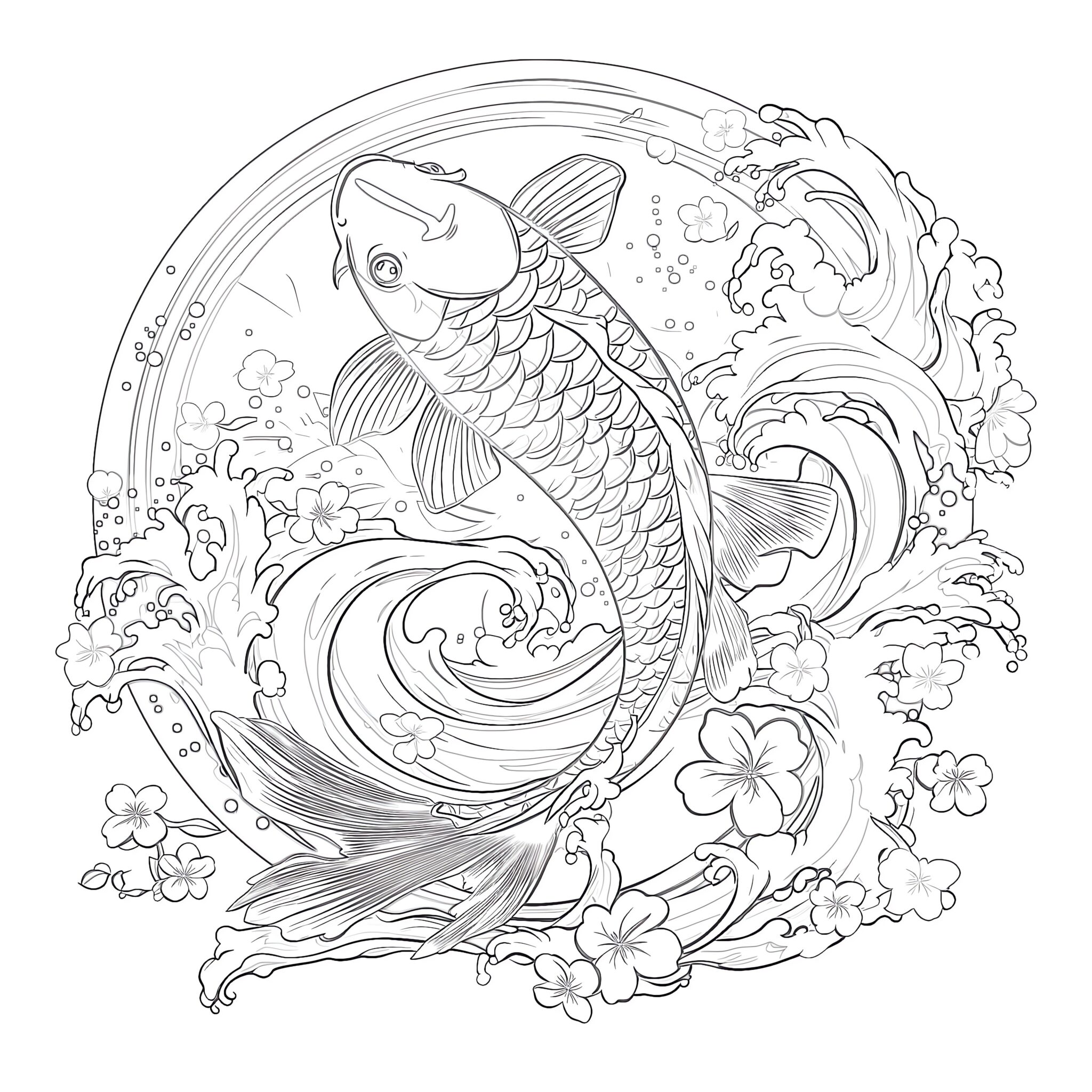 Cartoon Cute Goldfish Coloring Page Coloring Pages Mimi Panda cartoon-cute-goldfish-coloring-page-coloring-pages-mimi-panda