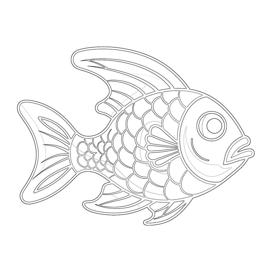 Coloring Pages Printable Fish | Coloring Pages Mimi Panda