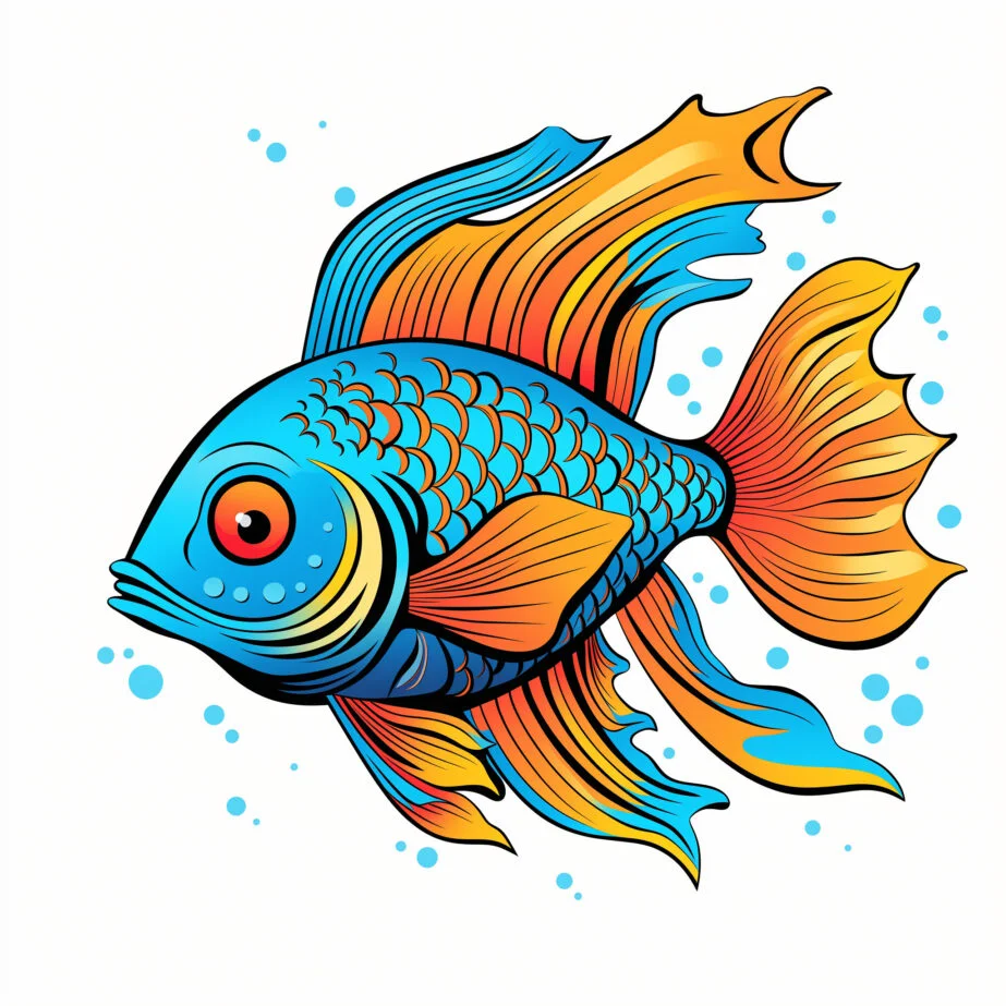 Páginas para Colorear de Peces Geniales 2