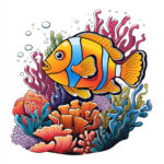 Coral Reef Fish Coloring Pages 2