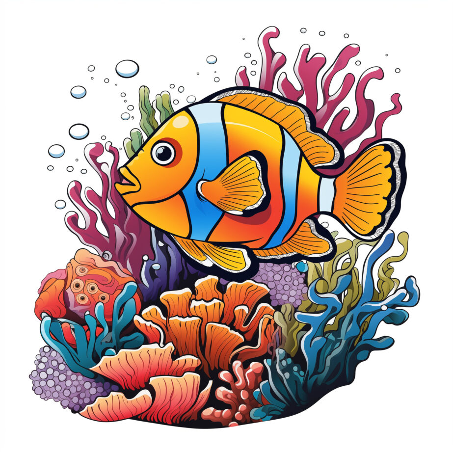 Coral Reef Fish Coloring Pages 2Original image
