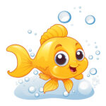 Cute Fish Coloring Pages 2