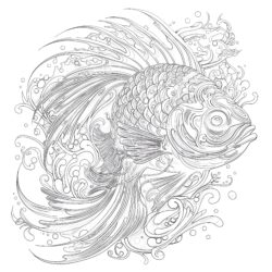 Detailed Fish Coloring Pages - Printable Coloring page