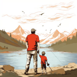 Fathers Day Fishing Coloring Pages - Origin image