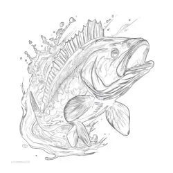 Fish Coloring Page For Adults - Printable Coloring page