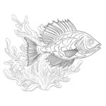 Page à colorier poisson gratuit