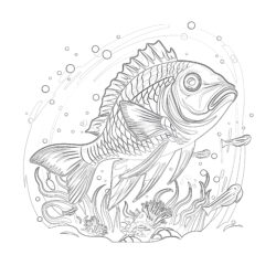 Fish Coloring Pages Free Printable - Printable Coloring page