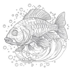 Fish For Coloring Pages - Printable Coloring page