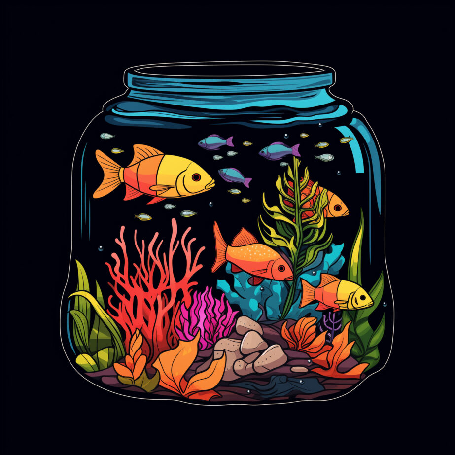 Fish Tank Coloring Page 2Original image