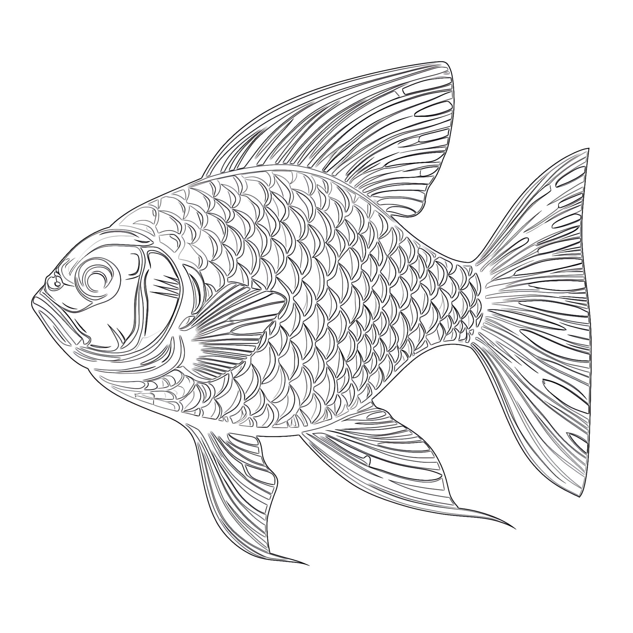 Koi Fish In Vintage Style Coloring Page Coloring Pages Mimi Panda koi-fish-in-vintage-style-coloring-page-coloring-pages-mimi-panda