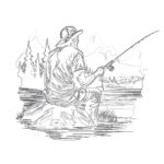 Fisherman Coloring Pages