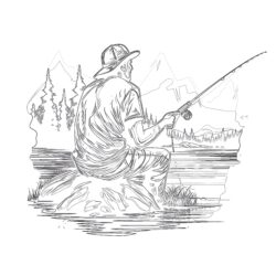 Fisherman Coloring Pages - Printable Coloring page