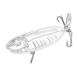 Fishing Lure Coloring Pages - Printable Coloring page