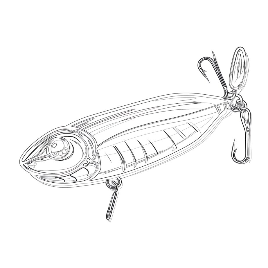 Fishing Lure Coloring Pages