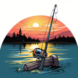 Fishing Pole Coloring Page - Origin image
