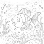 Free Coloring Pages Fish Ocean