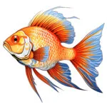 大人のための無料魚塗り絵ページ 2 2