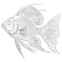 Free Fish Coloring Pages For Adults - Printable Coloring page
