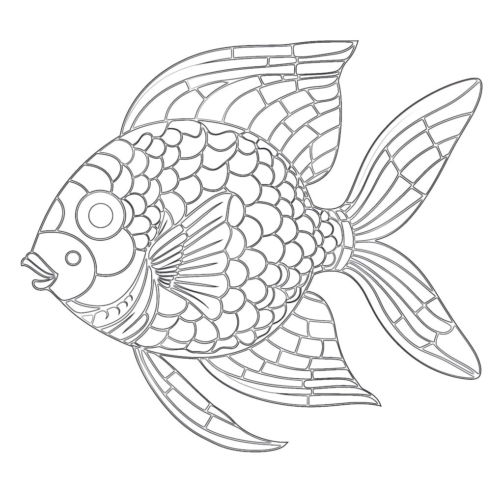 ausmalbilder von fischen