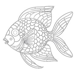 Free Fish Coloring Pages To Print - Printable Coloring page