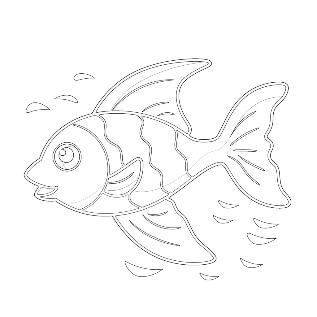Free Printable Fishing Coloring Pages | Coloring Pages Mimi Panda