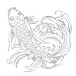 Free Printable Koi Fish Coloring Pages