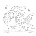 Funny Fish Coloring Pages