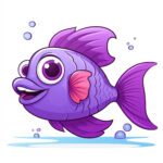 Funny Fish Coloring Pages 2