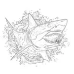 Great White Shark Shark Coloring Pages