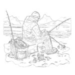 Ice Fishing Coloring Pages