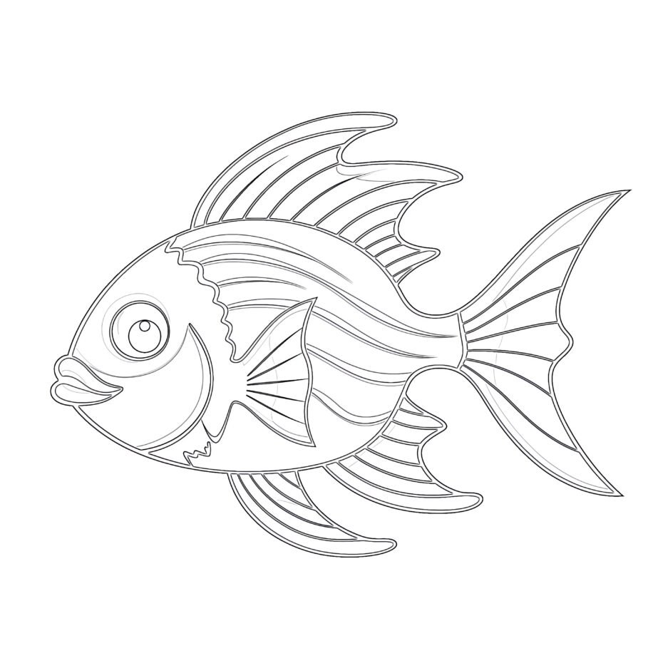 Ocean Fish Coloring Page