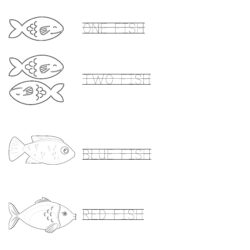 One Fish Two Fish Coloring Pages Printable - Printable Coloring page