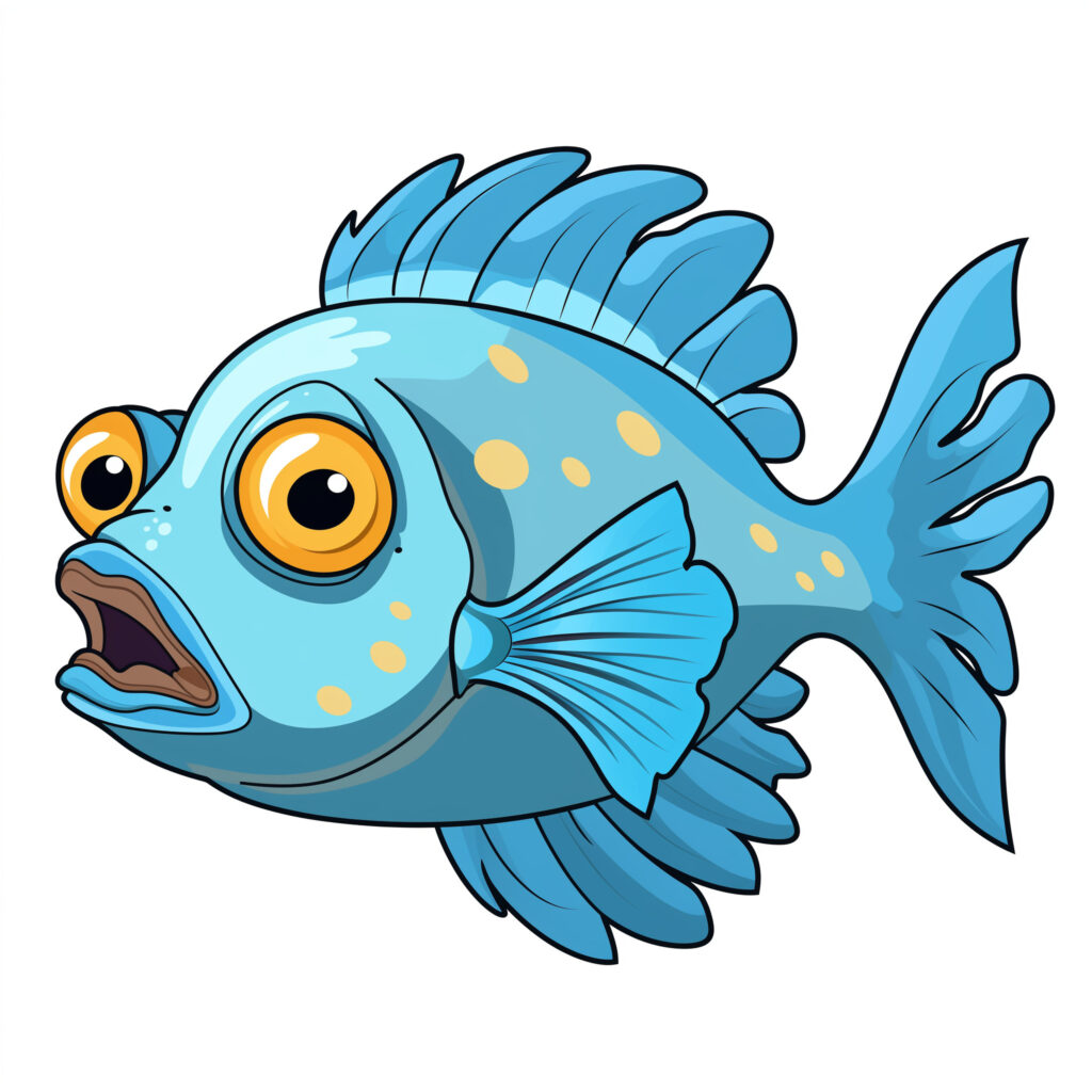 Pout Pout Fish Coloring Page | Coloring Pages Mimi Panda