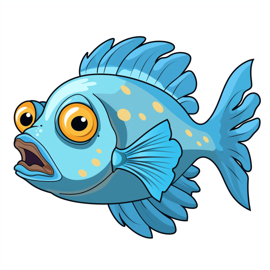 Pout Pout Fish Coloring Page 2