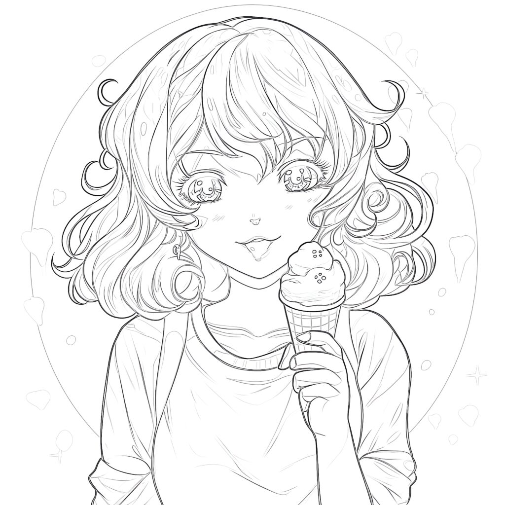 Print anime coloring pages coloring pages mimi panda