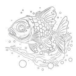 Print Fish Coloring Pages - Printable Coloring page
