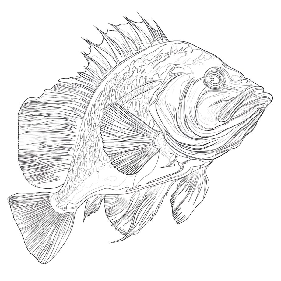 Printable Fish Coloring Pages For Adults