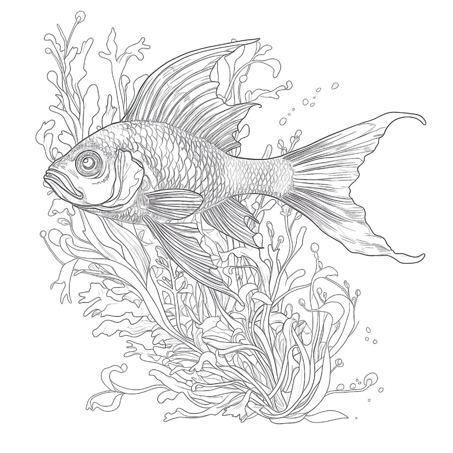 Real Fish Coloring Pages
