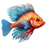 Pages à colorier de poissons d’eau salée 2 2