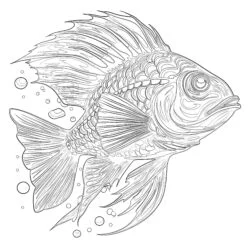 Sea Fish Coloring Pages - Printable Coloring page