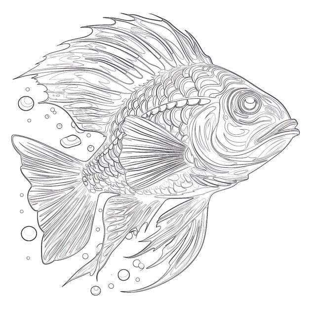 Online Coloring Sea Fish Coloring Pages Coloring Pages Mimi Panda