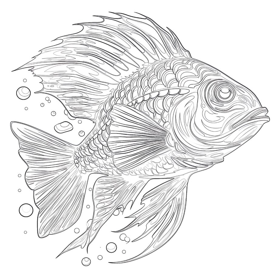 Sea Fish Coloring Pages